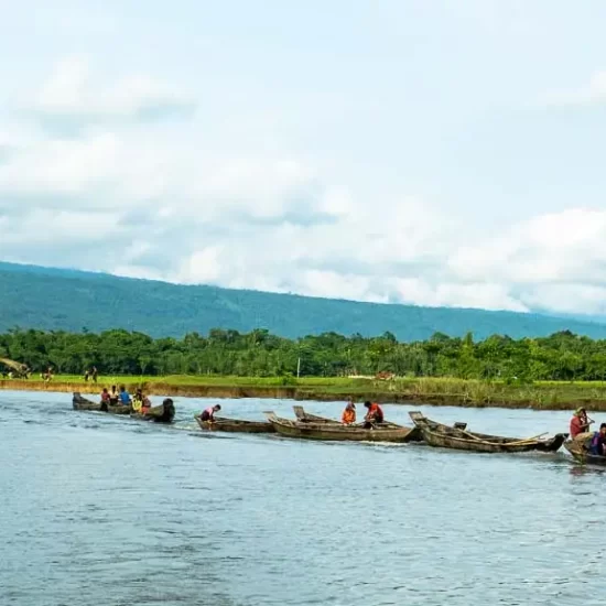 Beautiful view of meghalays hill from Sylhet