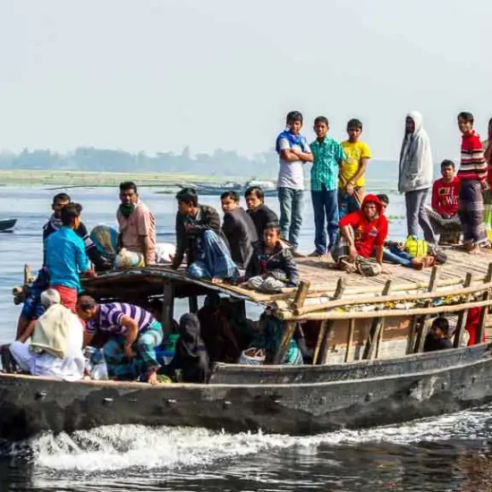 Country boat cruise around dhaka