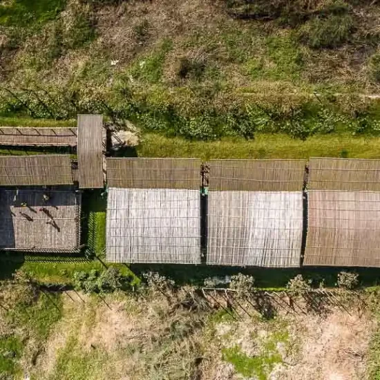 Floating Bamboo School for brick factory workers kids