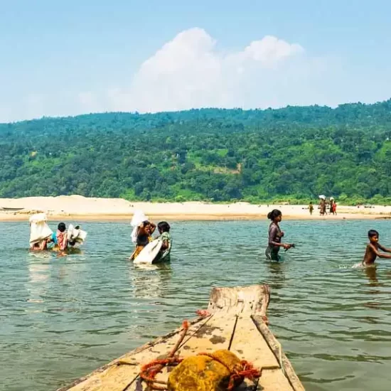 Jaflong natural tourist spot in sylhet