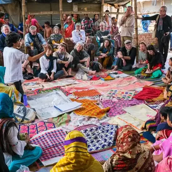 Meeting the lovely entrepreneur women in Bangladesh