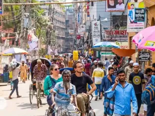 No trip to old dhaka complete without a painted rickshaw ride