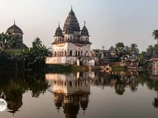 Over looking the most beautiful shiva temple of Puthia