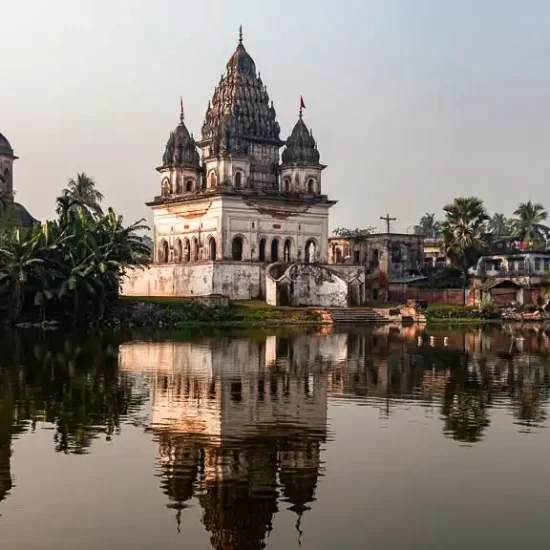 Over looking the most beautiful shiva temple of Puthia