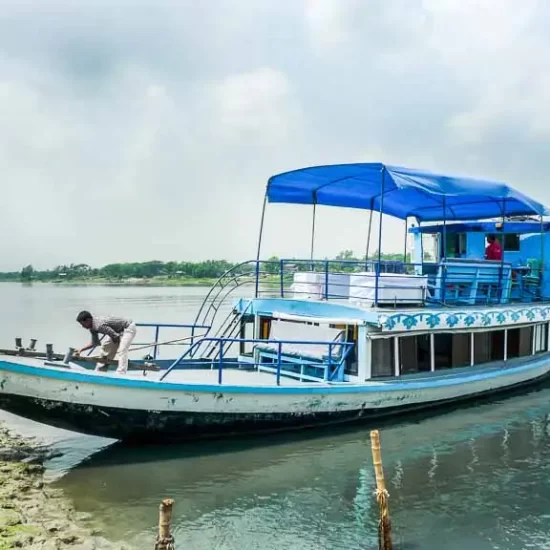 River cruise on shitalakha river near dhaka