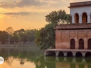 Romantic sunsetting scene from Hawakhana in puthia