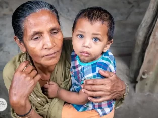 The most beautiful boy with rare blue eyes in Bangladesh