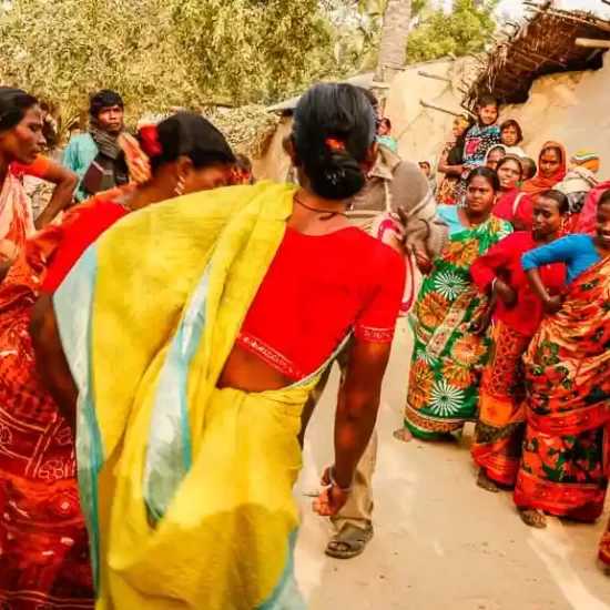 Tribal cultural program in the north of Bangladesh