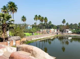 outstanding landscape view from puthia royal palace