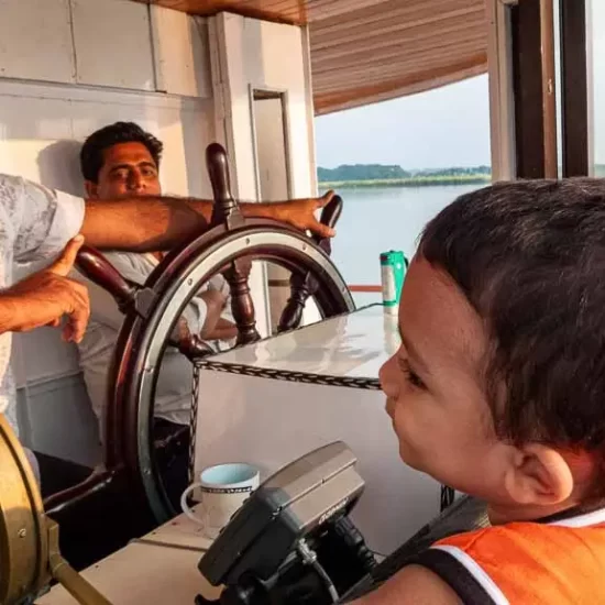 wonderful evening river trip in Bangldesh