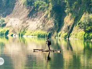 Beautiful cruise on shangu river in Bandarban hill tracts