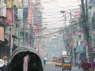 Charming Barisal City sightseeing in the evening