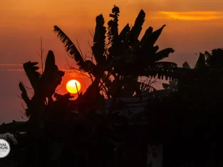 Enjoy the beautiful sunset from a heavenly village next to Baikka beel wet land and bird sanct