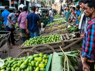 Exploring a local vegetable and fruit market in sreemangal is a unique experiance