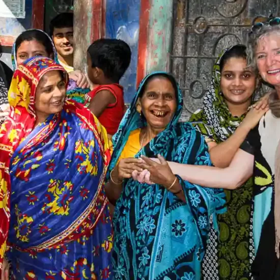 Meeting the local people in Barishal during the backwater trip