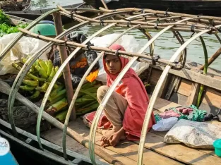 Mind-blowing backwater trip and floating market visit in Bangladesh