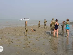 Mud bath is must do in sundarban forest