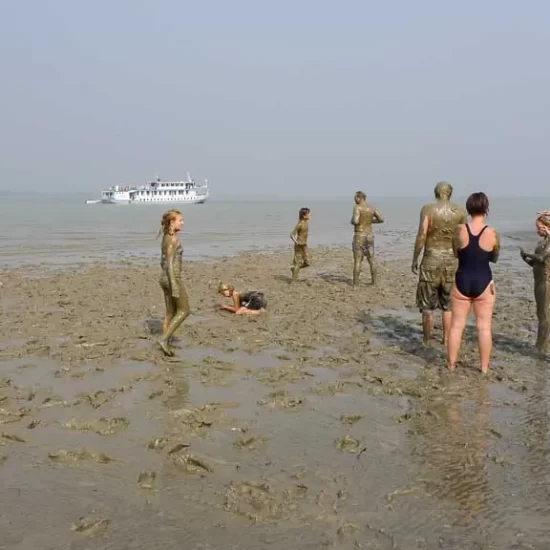 Mud bath is must do in sundarban forest