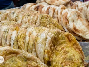 Special shahi parata at a strees restaurant in Old dhaka