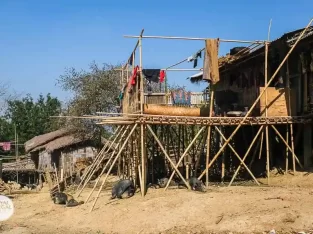 Traditional tribal community in the remote area of Chittagong Hill tracts