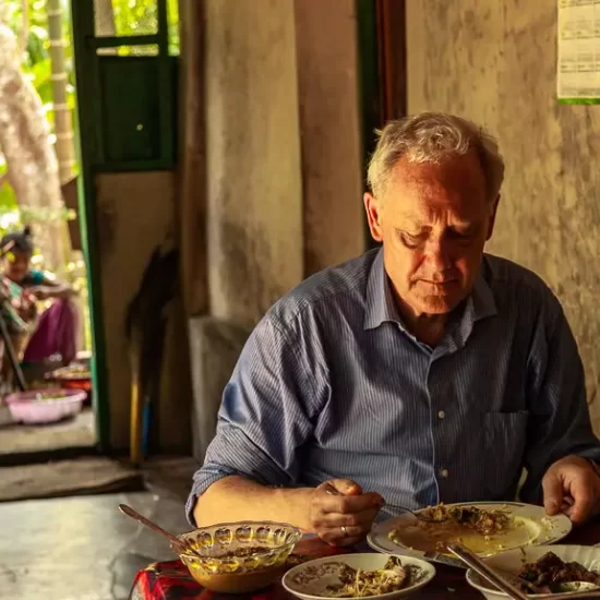 Traditional tribal food experience in Sreemangal homestay