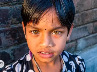 Tribal Girl with black hair and amber eye in Rajshahi