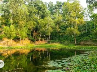 Uniquely madhabpur lake in the afternoon