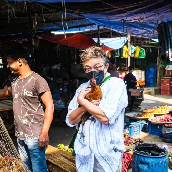 Walking through the Kawran bazar in the morning is unique experience