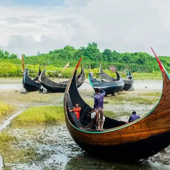 learn how the moon shaped oceangoing wooden fishing boats are made around coxs bazar