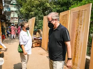 walking through old dhaka carpanter street