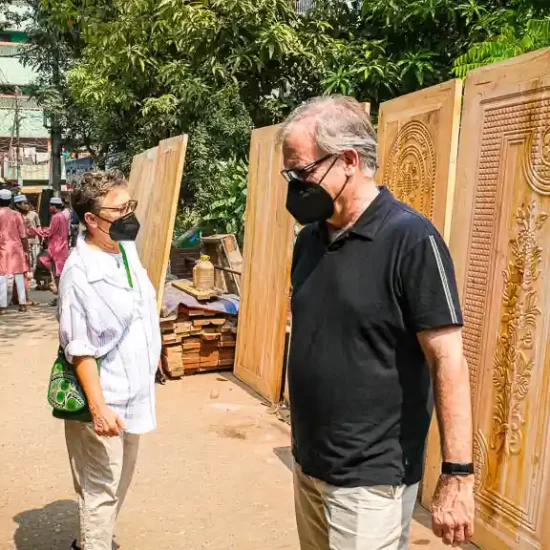 walking through old dhaka carpanter street