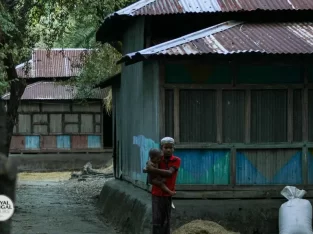 Interesting housing structure on the villages around south coast of Bangladesh