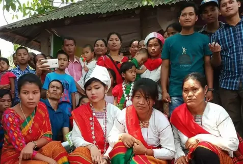 Tanchangya ethnic people celebrates the Bijhu festival in hill tracts