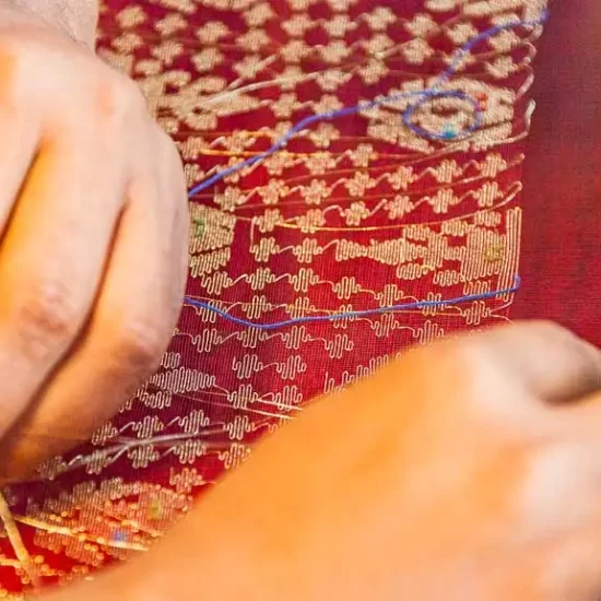 Traditional Jamdani Saree weaving village around dhaka