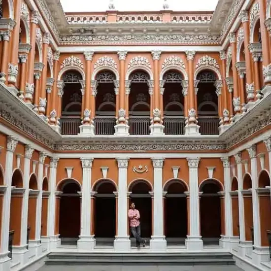 Inner courtyard corridor of sonargaon sardar bari after renovation