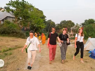 visiting a small char village near dhaka