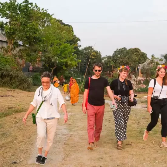 visiting a small char village near dhaka