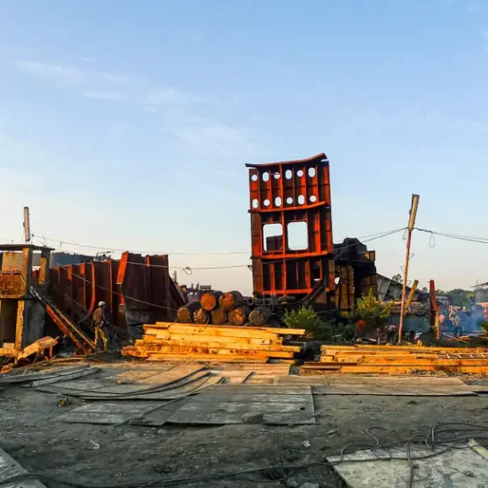 Golden light photography around the Chittagong shipbreaking yards