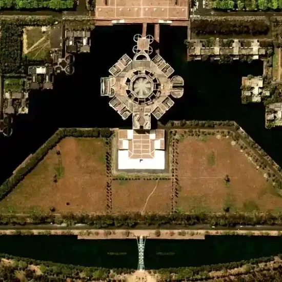 creative and distinctive architectural style at Bangladesh Parliament Building