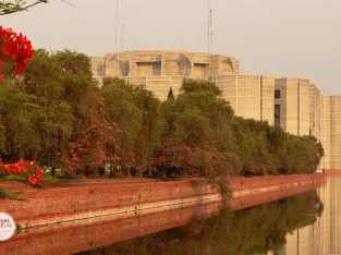 parliament building represents the identity and aspirations of Bengali people