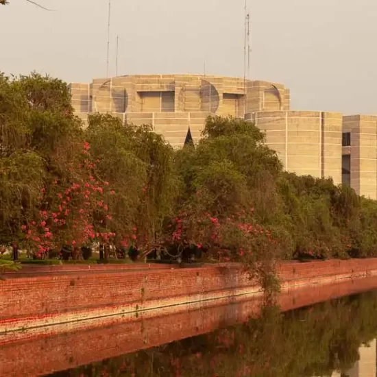 parliament building represents the identity and aspirations of Bengali people