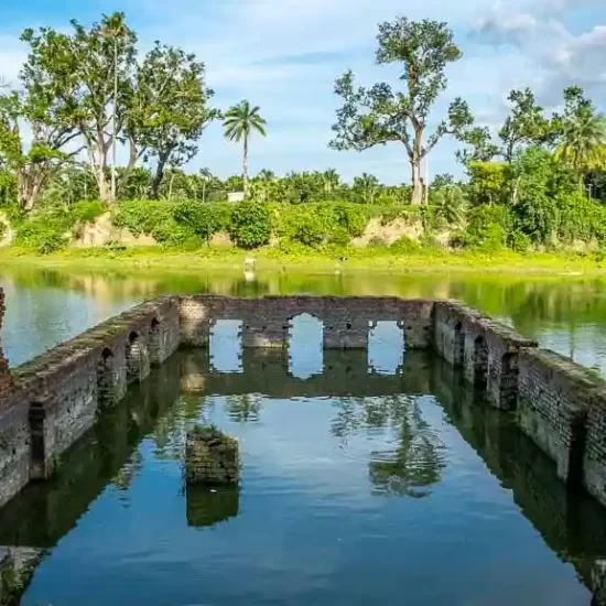 Ancient Swimming pool in Puthia Temple Complex